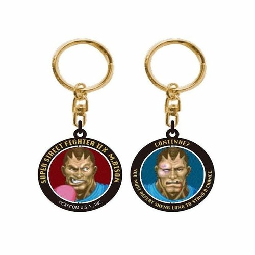 spiderwebs capcom SF2 SUPER STREET FIGHTER 2 II portachiavi battaglia danneggiato doppio - Foto 20 di 32