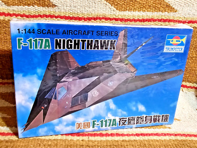  RARE TRUMPETER 1:44 - 01330 Lockheed F-117A NIGHTHAWK JET MODEL KIT SEALED!! 