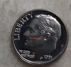1961 10C (Proof) Roosevelt Dime DCAM