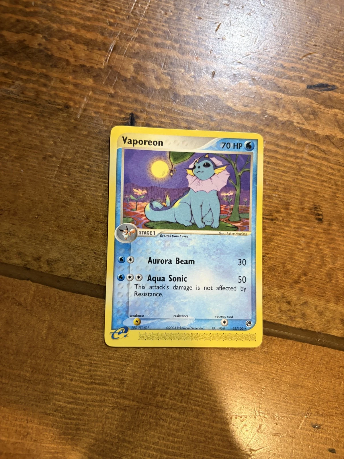 Vaporeon 25/100 Sandstorm Regular