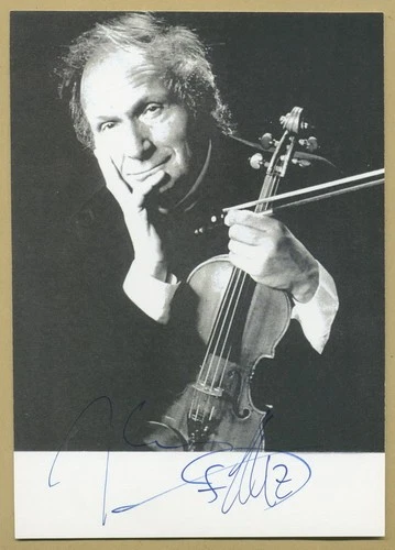 Ivry Gitlis (1922-2020) - Israeli virtuoso violinist - Signed photo - 2002 - COA