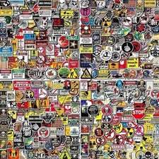 400 Pack Hard Hat Stickers Funny Tool Box Sticker Helmet Welding Construction