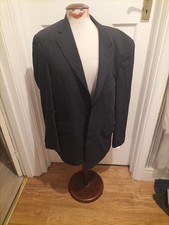 Mens Ciro Citterio Size XL Black Pinstripe Check Blazer Lined