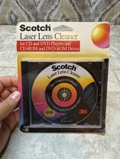 Laser Lens Cleaner CD, DVD, CD-ROM Players Drives - Scotch 3M NEW NOS AV-101