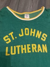 Vintage 40s 50s Football Jersey Durene USA St Johns Lutheran L