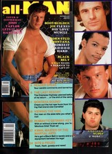 ALL-MAN 9-90 SEPTEMBER 1990 STAR JOSH TAYLOR BODYBUILDER JOE MONTANA STUD BLACK