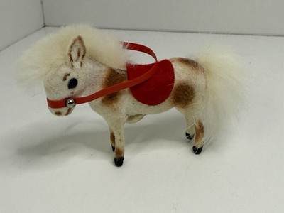 Pony von Wagner, Handarbeit, beflockt, für Puppenhaus, frühe 70er Jahre