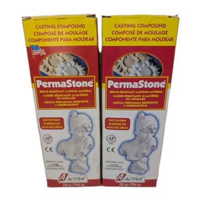 Permastone Activa 2- 28 oz Bag of Casting Compound in Box (Plus Bonus)