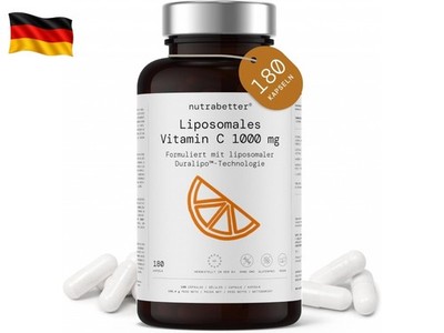 Liposomal Vitamin C 1000 mg | 180 Vegane Kapseln   3 Monate Vorrat | Vitamin C t
