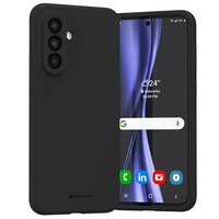 Mercury Silicone SchutzhüLle FüR Samsung Galaxy A56, Schwarz