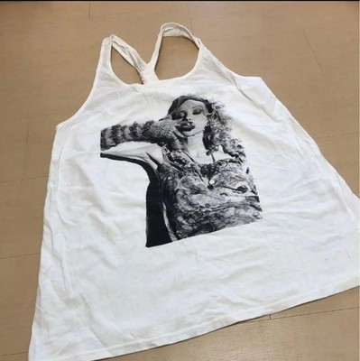 OURTNEY LOVE x HYSTERIC GLAMOUR White Tank Top Size Free Punk Rock Y2K Rare