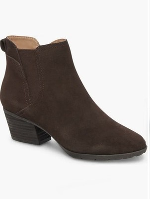 Blondo Women's 8 M Victory Waterproof Suede Leather Bootie in Java New w/o Box