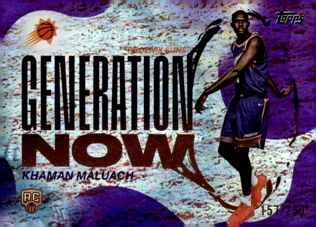 2025-26 Topps #GN-10 Khaman Maluach Generation Now Purple Holo Foil #/250