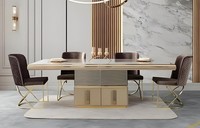 Modernes 5-Tlg Esszimmer-Set Mit Esstisch Und 4 Eleganten StüHlen