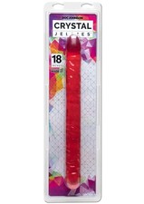 Doc Johnson Crystal Jellies Double Dildo 18in - Pink