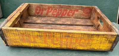 Dr Pepper Vintage Wooden Soda Crate | eBay