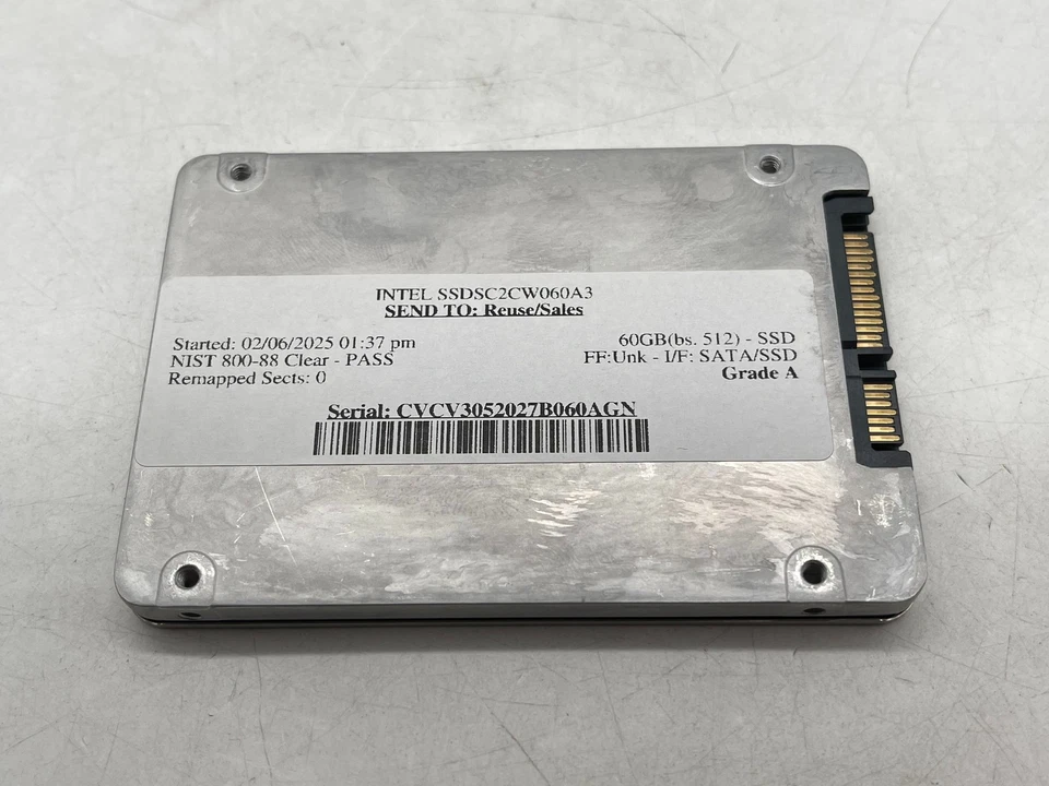 Intel 520 Series SSDSC2CW060A3 60GB SATA 2.5" Solid State Drive GRADE A FREE S/H - Image 4 of 4