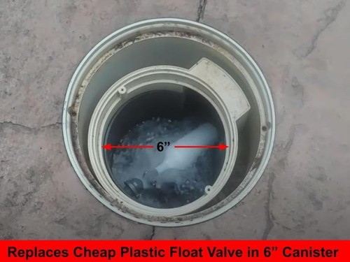 Heavy-Duty Brass Float Valve 3/8" NPT for 6" Pool Canisters - Easy to Adjust - Picture 6 of 11