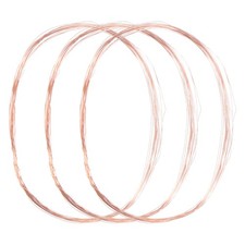 3-Rolls 99.9 Soft Copper Wire, 32 Gauge 16FT Pure Copper Wire 0.2mm, 5M Each