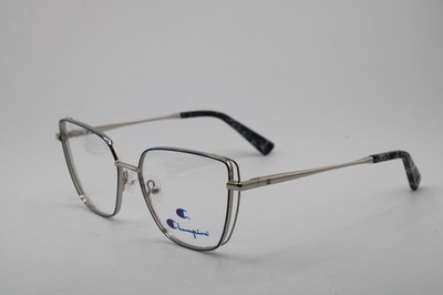 NEW CHAMPION CU ZINA C02 BLUE SILVER AUTHENTIC FRAMES EYEGLASSES 54-18