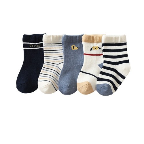 5 Pairs Cotton Kids Socks Winter Baby Girls Boys Newborn Toddler Socks 0-8 Yrs - Picture 10 of 16