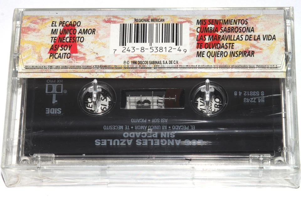 Los Angeles Azules - Sin Pecado Cassette Tape 1996 Latin Cumbia NUEVO NEW SEALED - Image 2 of 4