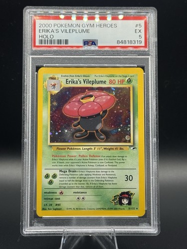 Erika's Vileplume (Unlimited) graded PSA 5 for sale on eBay