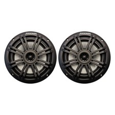 Kicker 49BKM604B 6.5" 150W 2-Way Marine Black Speakers Pair, Bulk Packaging 