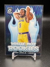 2024-25 Donruss Optic Basketball White Hot Rookies Bronny James Jr. Purple Prizm