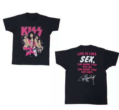 KISS 1987 Crazy Nights Paul Stanley black 2 sides Shirt