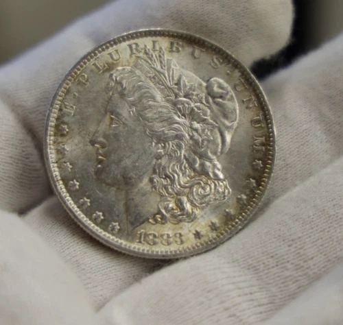 1883 O US Morgan Silver Dollar $1 Nice AU