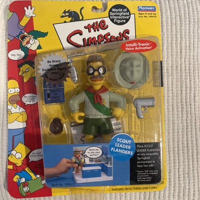 2002 The Simpsons Intelli-Tronic Series 10 Scout Leader Flanders 5'' Figure MOC