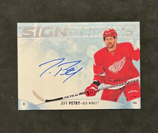 2023-24 SP Authentic Hockey JEFF PETRY Sign of the Times Auto #SOTT-JP Red Wings