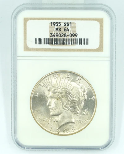 1935 NGC MS64 Peace Dollar