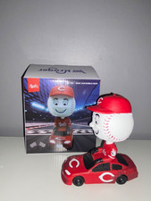 2025 Mr Red RACE CAR Bobblehead Cincinnati Reds Speedway Classic