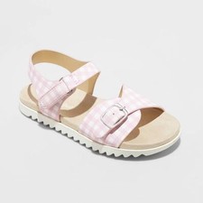 Toddler Girls' Shaelyn Footbed Sandals - Cat  Jack Pink 8