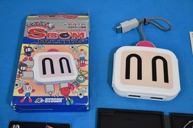 Sega Saturn Bomber Man (PAL)  + S-Bom Multitap by Hudson - Tested & working