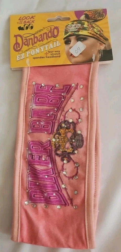 Diadema Capsmith Danbando EZ cola de caballo motociclista bebé terciopelo con pedrería Foto 2 de 4