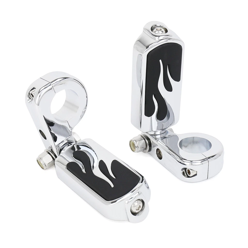 1.25" Nuevo estribo y soporte estilo llama reposapiés para Honda Goldwing 1800 2001-20 Foto 2 de 4