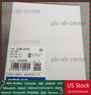 CJ2M-CPU34 1PCS New original Omron CJ2MCPU34 Fast shipment  US Free TAX