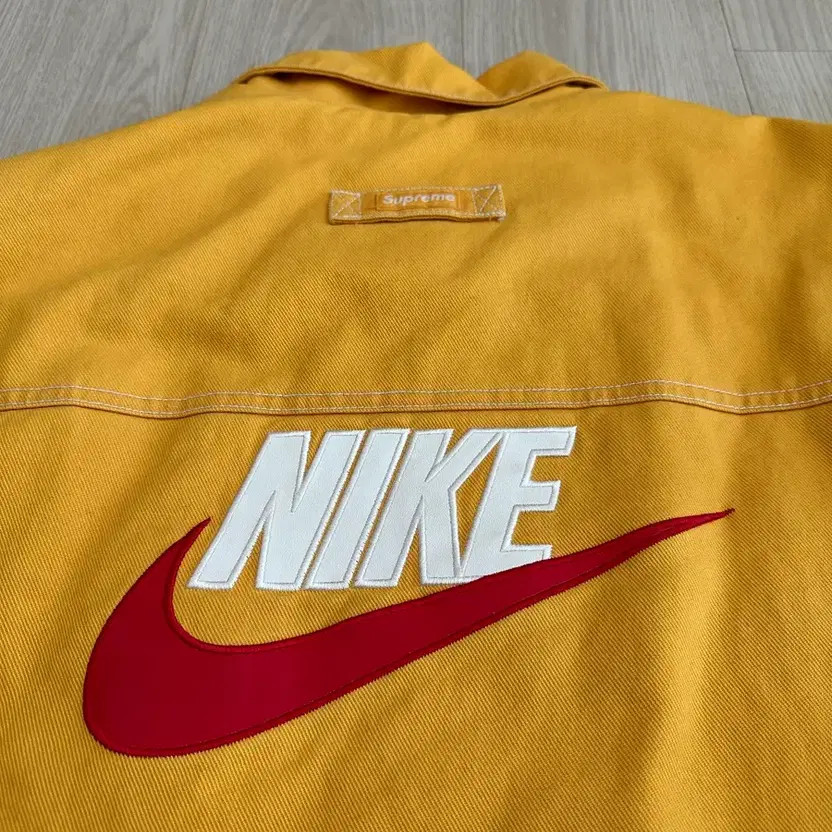 Nike Supreme Double Quilt Work Jacket XL Mustard Used thumbnail 4