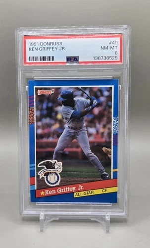 1991 Donruss - Ken Griffey Jr #49 - PSA 8 - NEAR MINT!
