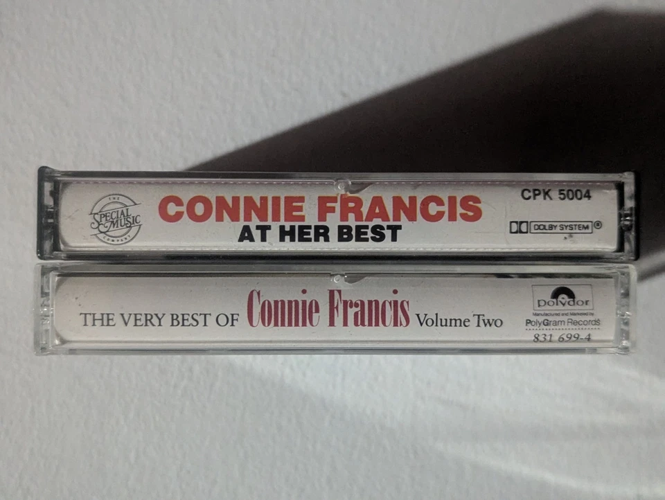 CONNIE FRANCIS Cassette Tape Lot/2: At Her Best, The Very Best Of Connie Francis Foto 2 de 4