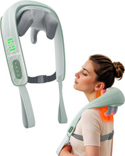 Snailax Cordless Neck Massager with Heat, Shiatsu Neck Shoulder Massager for Pai
