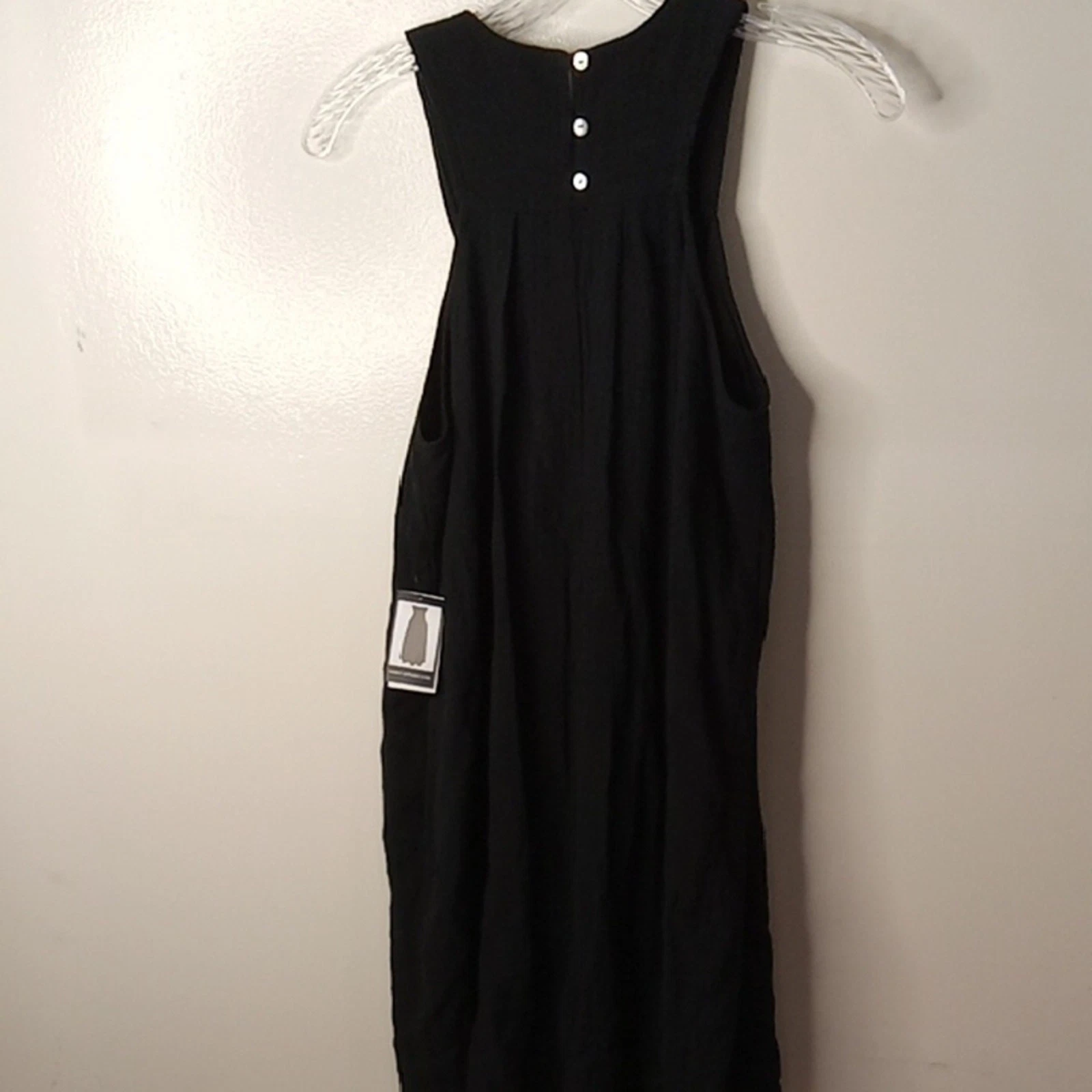 VETEMENTS Abito donna nero senza maniche SOHO taglia small nuovo con etichetta. Comodo estivo festa.