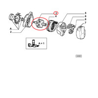Rotor Elektrisch Wechselstromgenerator Fiat Croma - Lancia Delta - Dedra