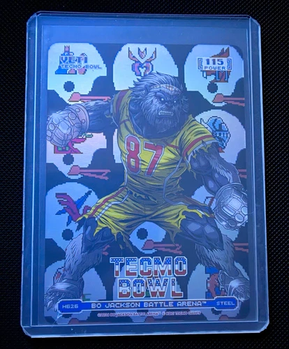 Tecmo Bowl Bo Jackson Battle Arena Yeti Helmets Battlefoil Steel Travis Kelce