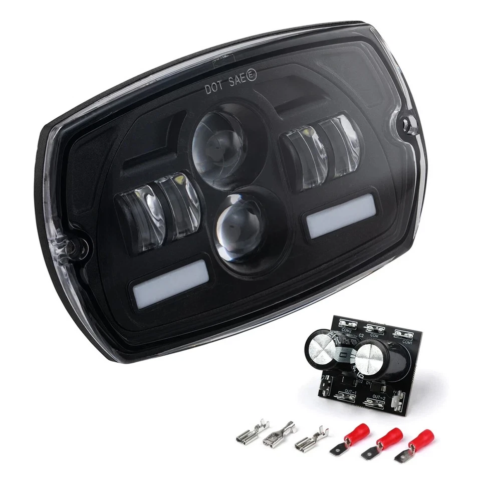 RMS Fanale Faro anteriore EVOK Led compatibile con 50 Special 6V - 12V convertitore