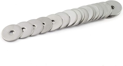 #ad 20Pcs M6 304 Stainless Steel Flat Washer Adjustment Hardware Fitting Accessories $19.49