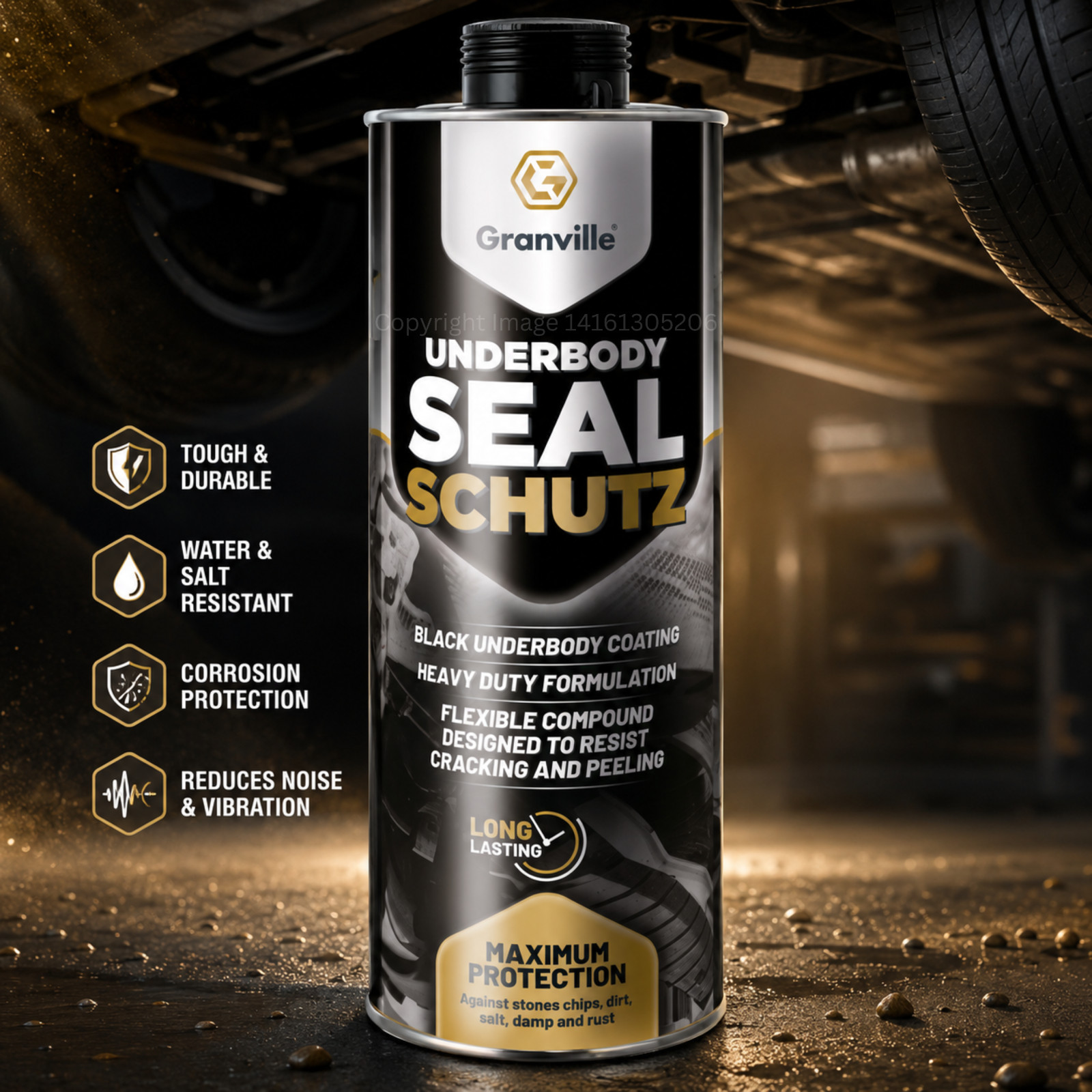Granville Car Underbody Seal Schutz Rust Protection Underseal Compound 1L Can